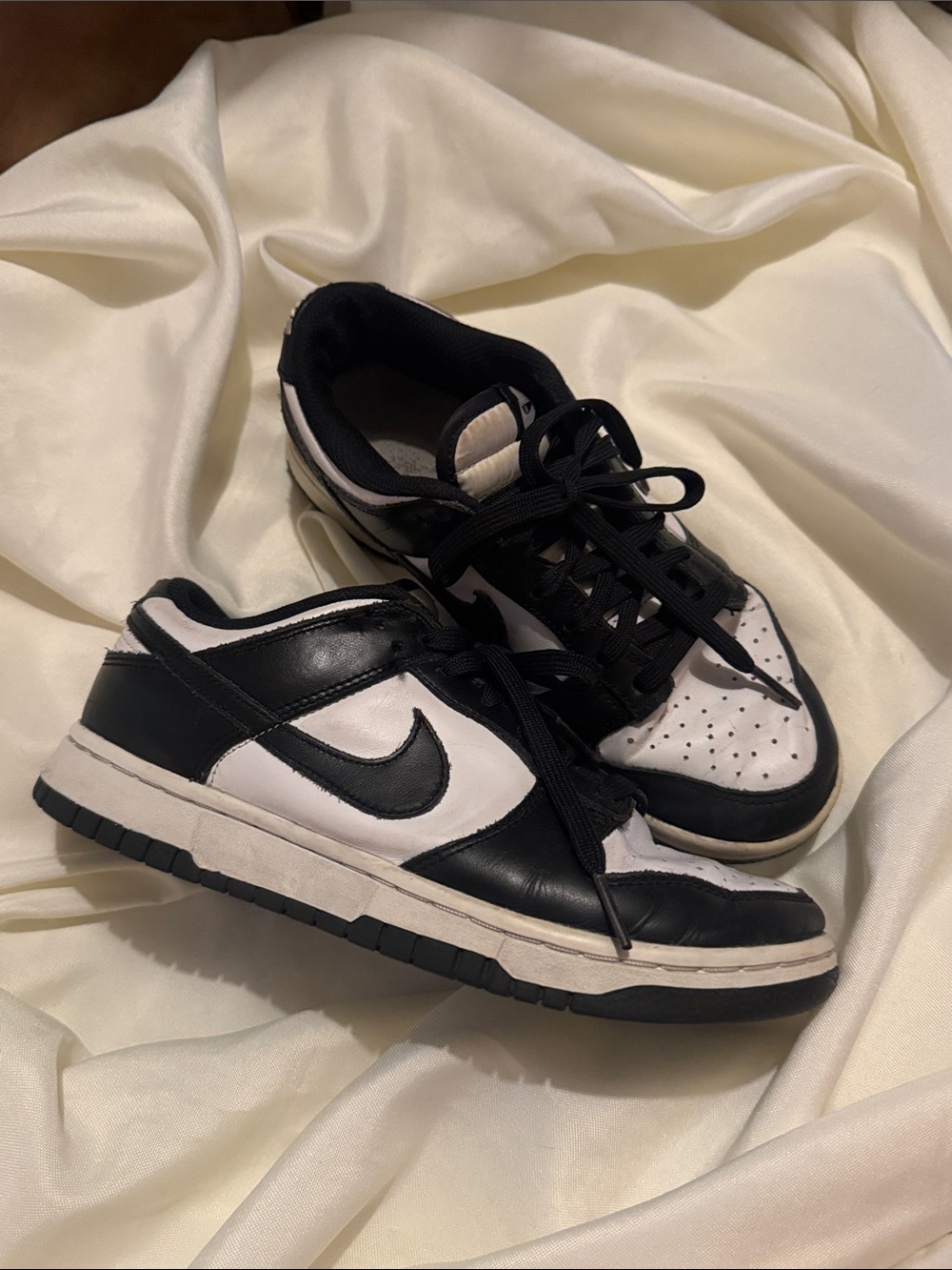 Nike "Panda Dunks" Black/White Dunk Sneakers size US Women's 7.5
